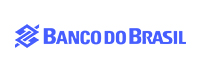 Símbolo abstrato e escrito Banco do Brasil